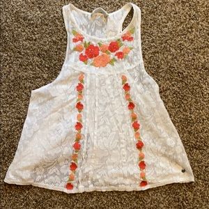 Lacey, open-back tank top